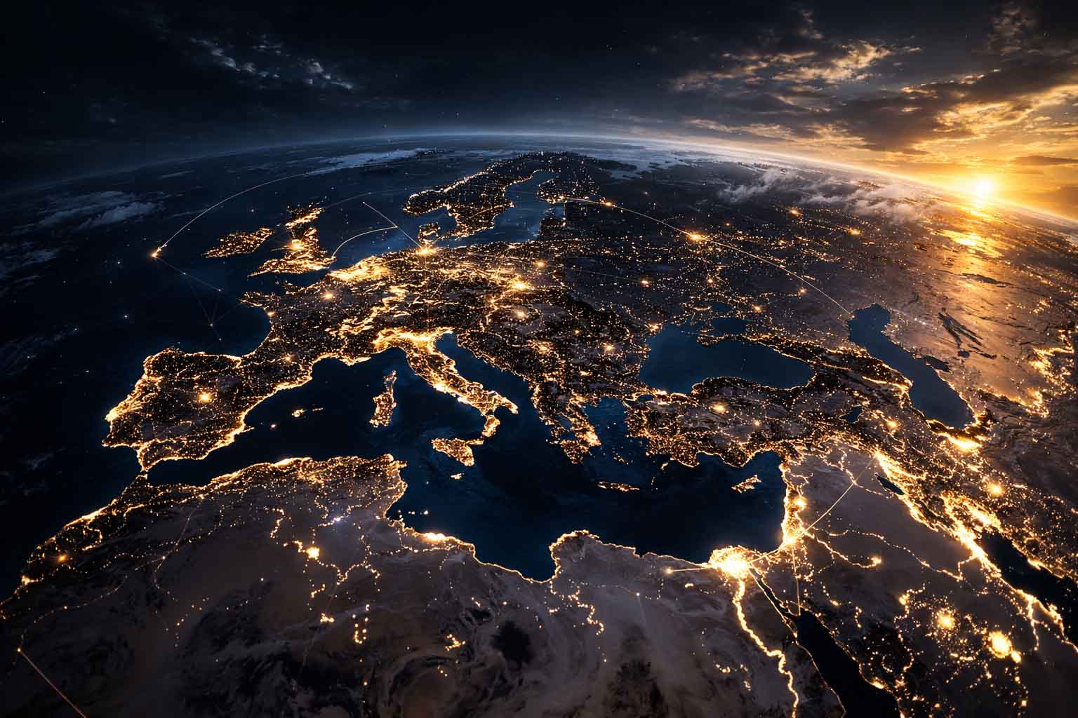 Map with EU and UK highlighted