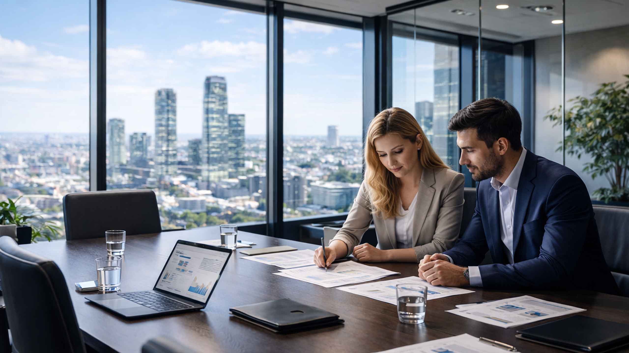 Modern European office environment representing cross-border teams