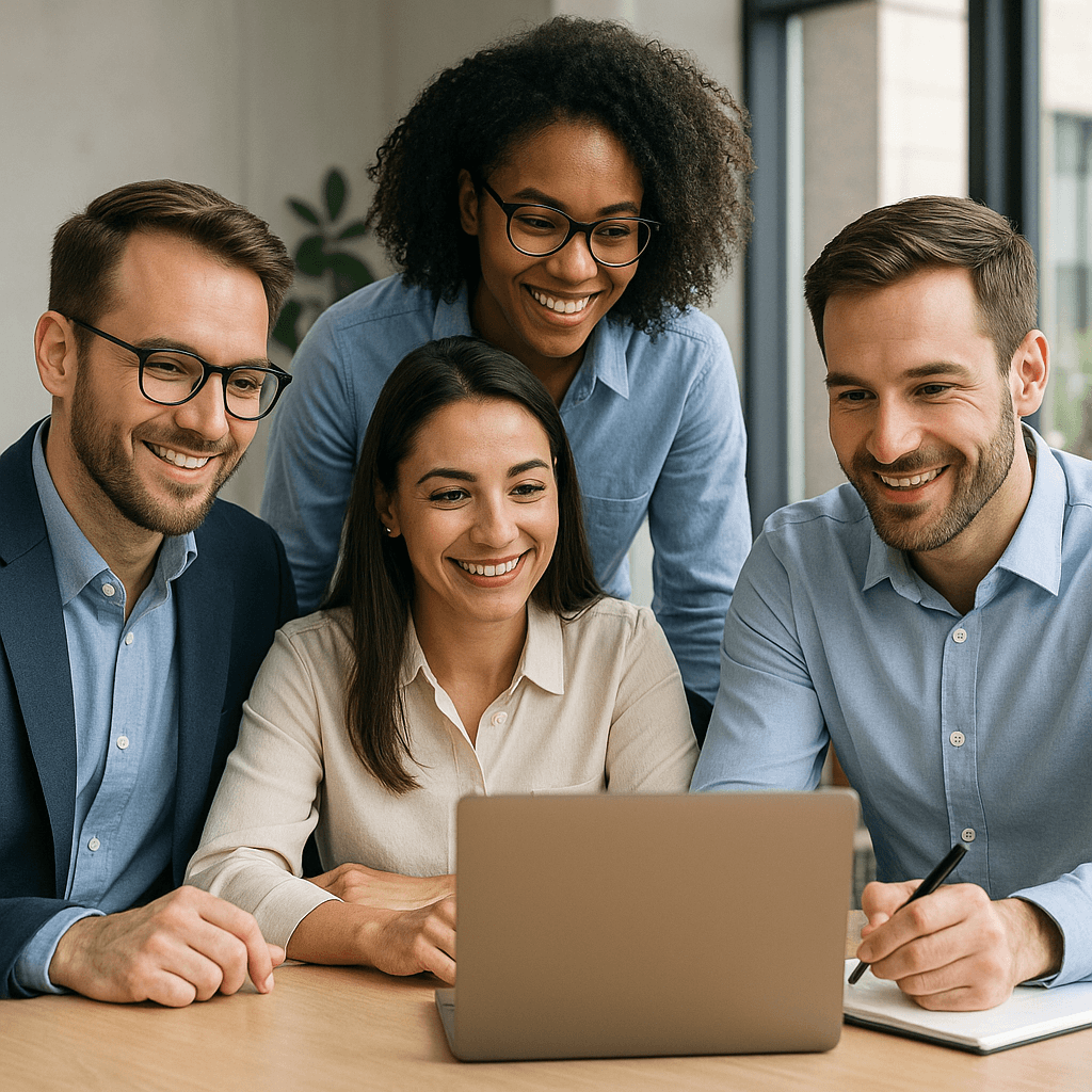 Team collaborating on privacy compliance