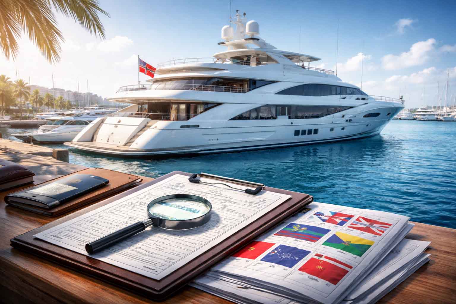 Yacht registration and flag selection overview